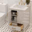 Meuble-lavabo en bois massif avec lavabo Orbison, 3 trous de robinet pré-percés, 2 portes à fermeture douce, 7 tiroirs à pleine extension-575941473-575941485-575941486