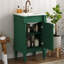 Meuble-lavabo autoportant de 18 po avec lavabo en céramique et tablette réglable Roomfitter-1107185715
