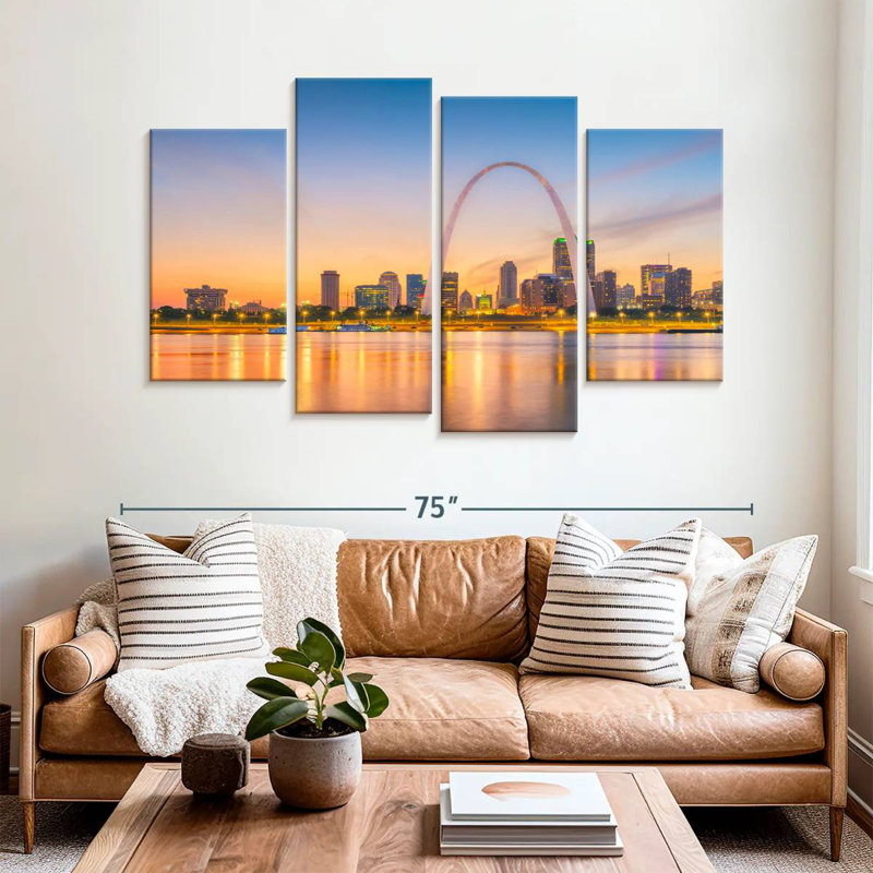 Keesha St. Louis, coucher de soleil sur l'horizon, H 42 po x l 68 po