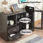 De rangement à vin avec portes - Couleur - Bureau de rangement dissimulé fonctionnel pour votre salle à manger