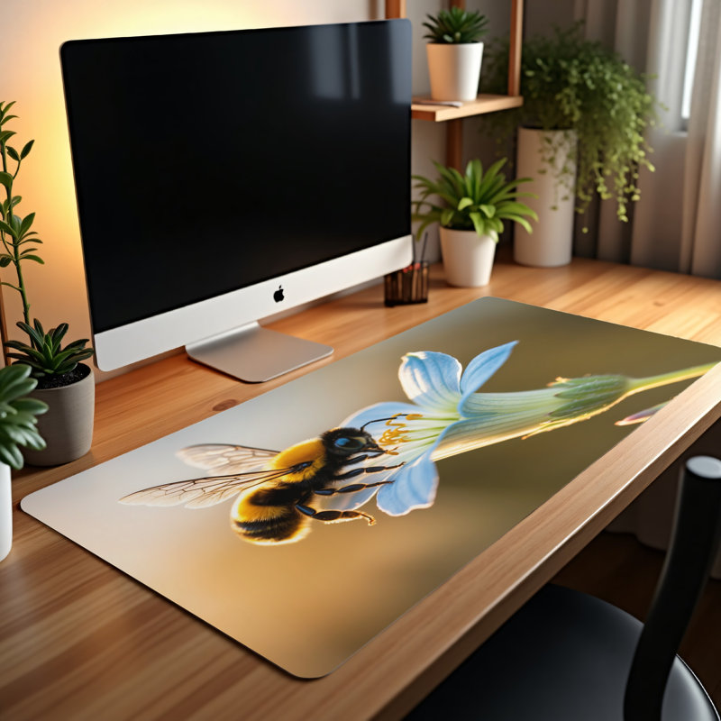 Polyester Desk Pad, 14.4x12.1