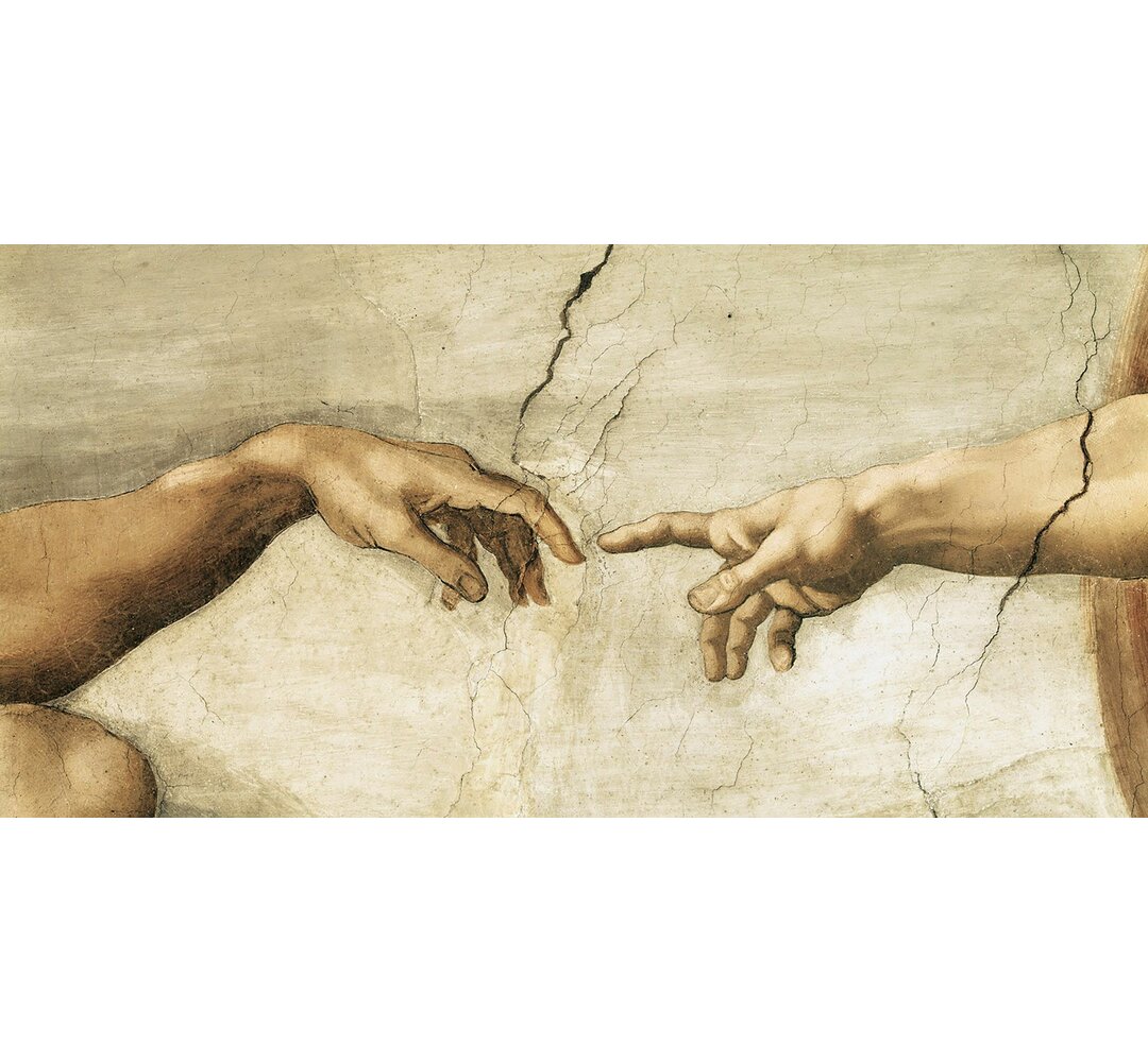 Leinwandbild - Kunstdrucke „The Creation of Adam” von Michelangelo