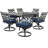 Keeble 6 - Person Patio Dining Set with Rectangular Table , Cushions Included-82984701-3837265
