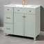 Meuble-lavabo 36 po avec lavabo en céramique, tiroirs standard et double couche, portes à fermeture douce, tablettes réglables-1452780148
