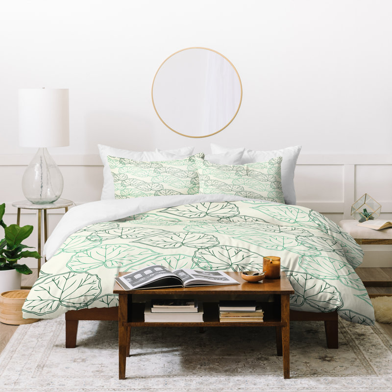 Ensemble de housse de couette laisses, Housse de couette simple + 1 taie décorative stan
