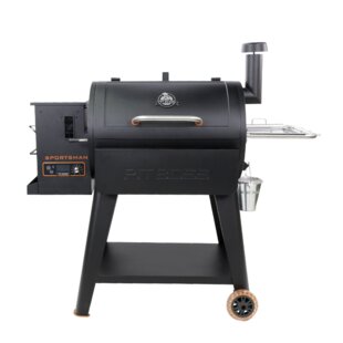 USG295SS Stainless Steel Portable Tailgate Tabletop Wood Pellet Grill