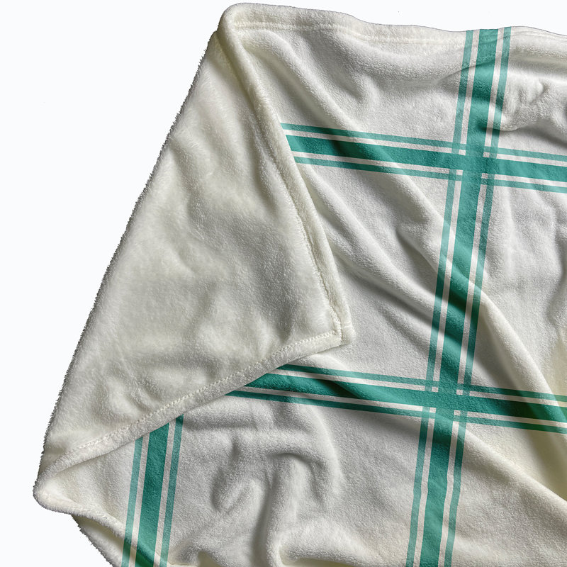 Sturtevant Plain Weave / Muslin Throw Blanket, Green