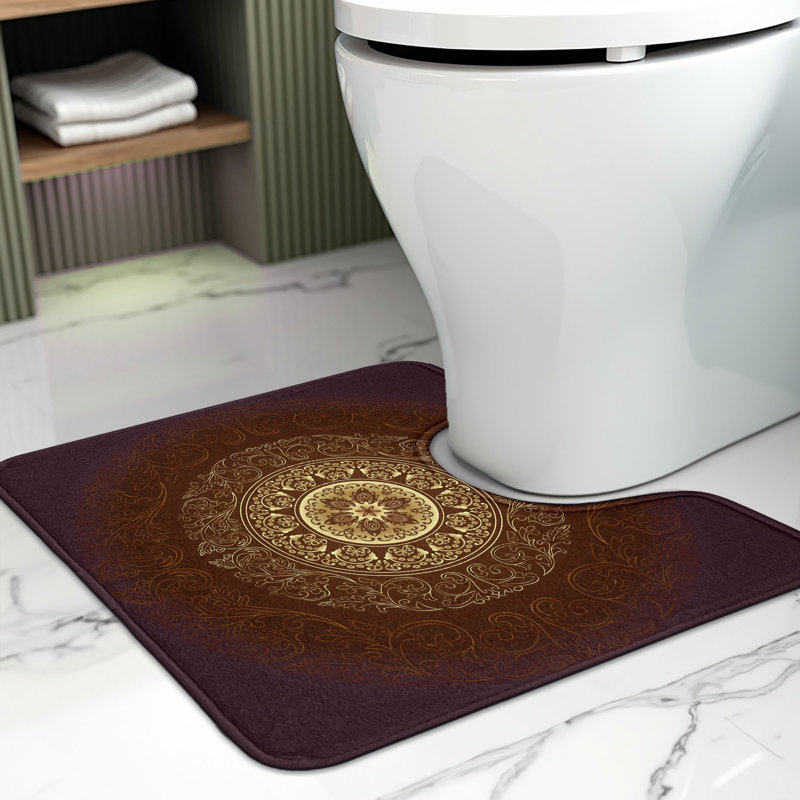 Tapis de salle de bain en U 20 po Mandala