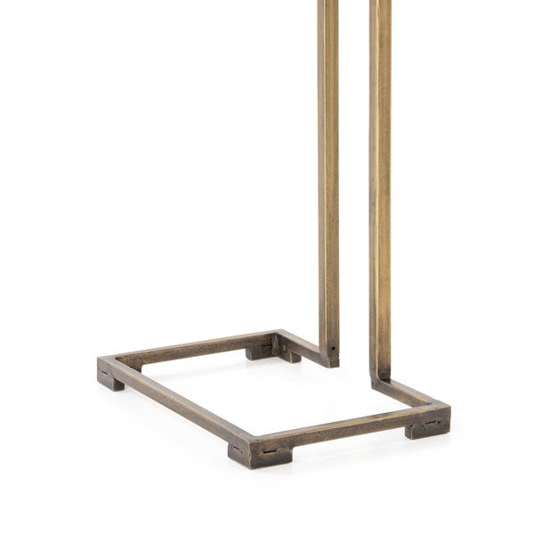 Element End Table, Antique Brass