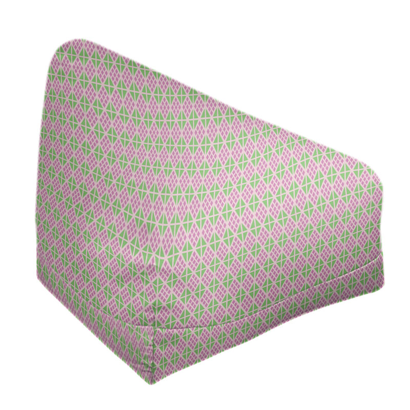 Fauteuil à billes standard & Leffel, H 86 po x L 27 po x P 43 po, Rose et pastel, Rembourrage poly