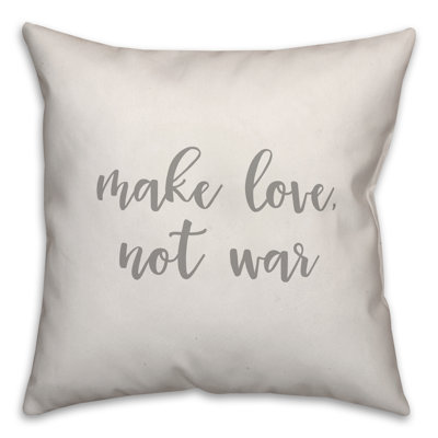  Coussin «Make Love Not War»