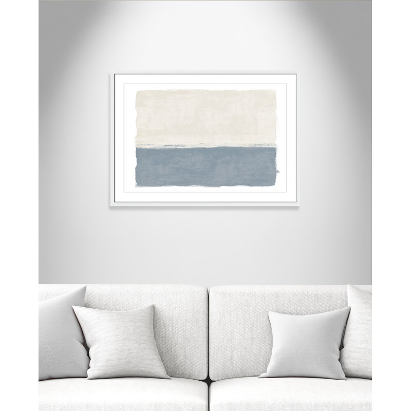 «Coastal Dreams II - Landscape Version Print» par Natalie Carpentieri, L 35,5 po x H 25,5 po, Imprimé mat, Blanc satiné