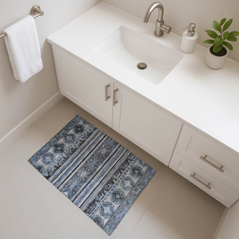 Premium Machine Washable Marasco AMF1626 Global Rug, Rectangle 1'8" x 2'6"