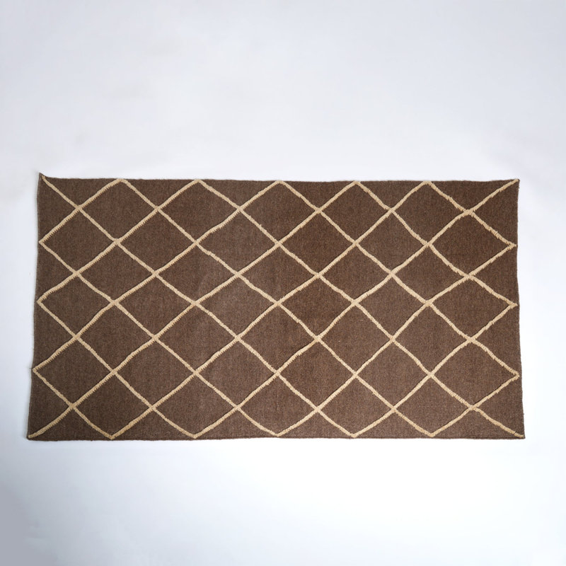 Abstract Hand Woven Area Rug, Rectangle 200 x 300 cm