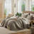MooMee Lightweight Quilt Set 100% Washed Cotton Linen-Like Stripe Stitch Breathable All-season -114492293-114492299