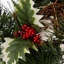 24" Lighted PVC and PE Blend Wreath