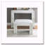 Bureau de coiffeuse avec tabouret Nysa