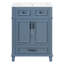 Meuble-lavabo de 24 po avec lavabo en céramique, armoire de rangement en bois massif avec portes à fermeture douce, style rétro, bleu-95702996-95703003