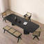 Table de salle à manger rectangulaire noire-913066147