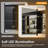 Reindeau Surface-Mount/Reccessed LED Lighted Bathroom Black Aluminum Mirror Medicine Cabinet-1722696705
