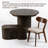 Bachman 6-Pieces Extendable 45'' to 105" Solid Wood Transformer Dining Table With Extenable Bench and Dining Chair