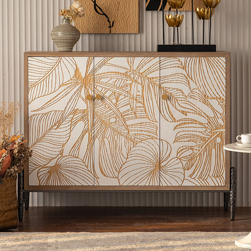 Retro Solid Wood Sideboard