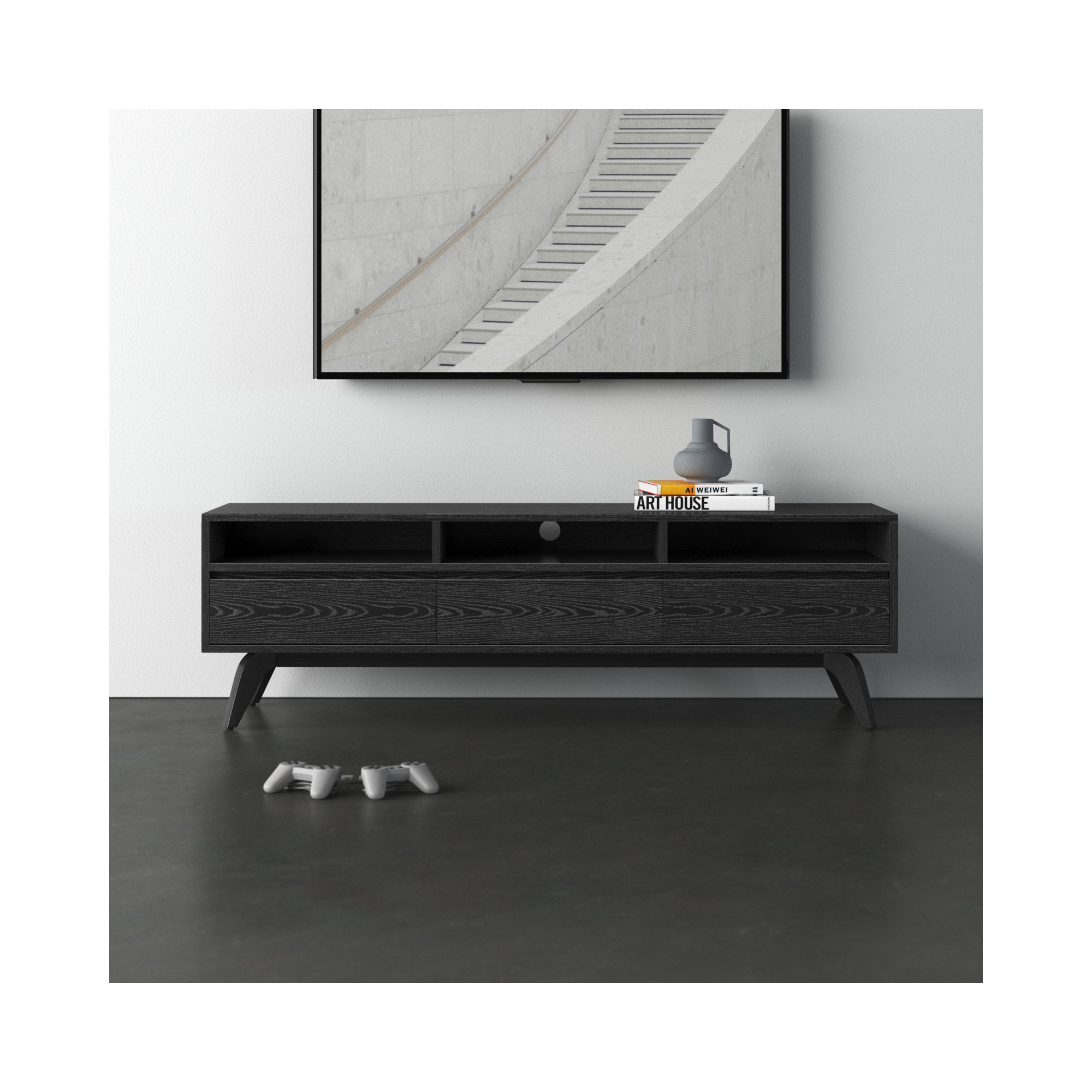 Schumer 63'' Media Console, Black