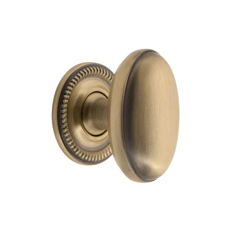 Eden Prairie Oval Knob, Vintage Brass