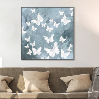 Animaux, papillons dans le vent, insectes - Impression sur toile