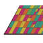 Tapis vert/rose/orange à motifs-837333959