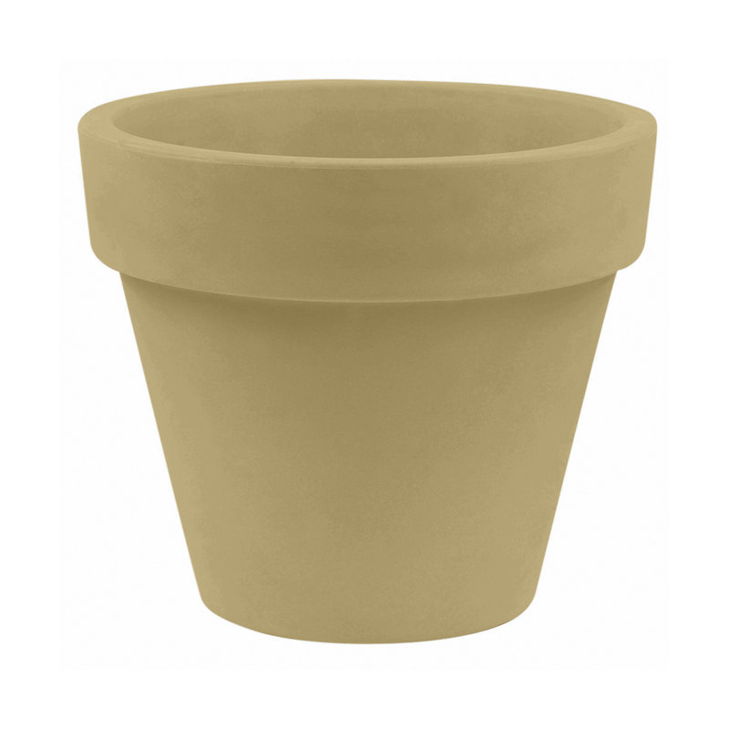 Maceta Resin Pot Planter, Ecru, 40.75" H x 47.25" W x 47.25" D