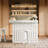 Home Corner Bar Cabinet,L-Shaped Liquor Bar Table-1784780520