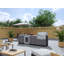 Ensemble d'armoires en aluminium pour l'extérieur Barbecue au gaz naturel performant et réfrigérateur-124244942-124244941