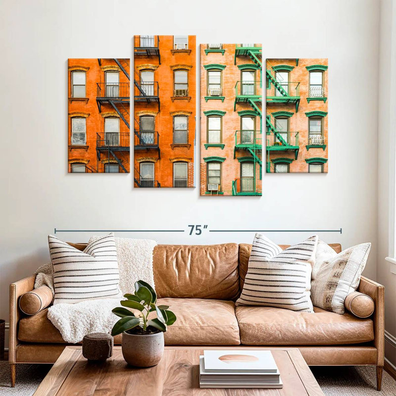 Lilie NYC Fire Escapes, H 42 po x l 68 po