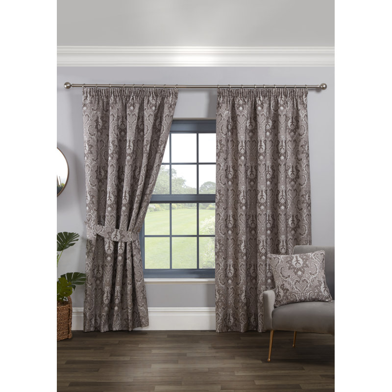 Cadnite Room Darkening Curtain Pair, Charcoal, 168 W x  229 D cm