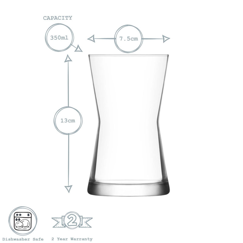 Derin 350ml Highball Glass, 6