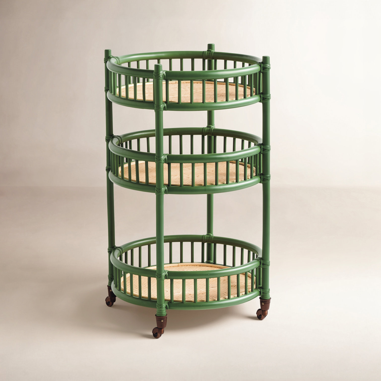 Benedict Bar Cart, Green