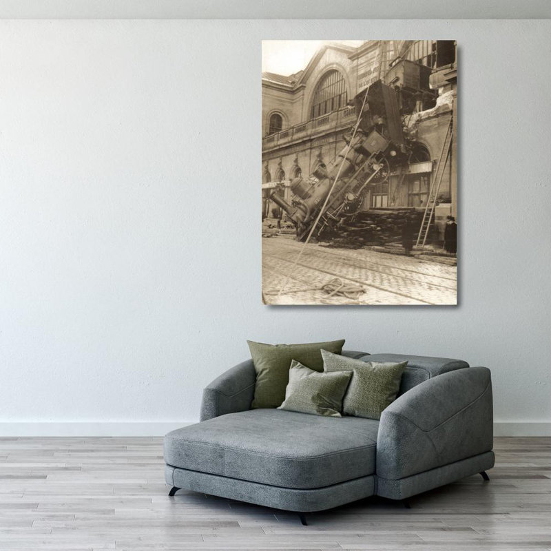 La gare Montparnasse, 1895, H 38 po x l 28 po