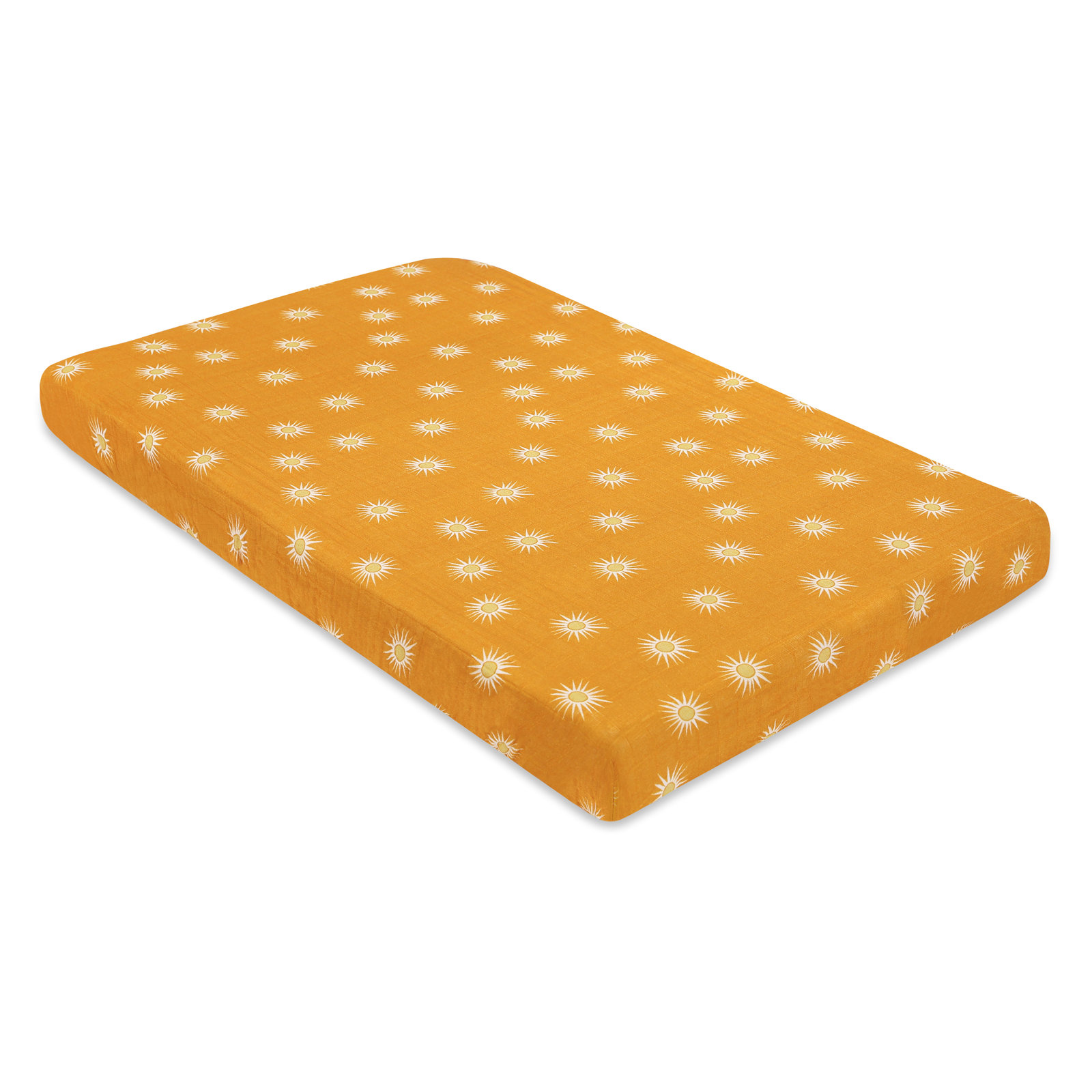 Golden Hour Muslin Mini Crib Sheet