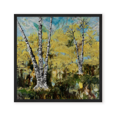 Nature Inspired "Rustic Birch" Canvas Wall Art By 