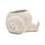Pot à fleurs décoratif sable et ciment avec finition texturée beige-1909568257