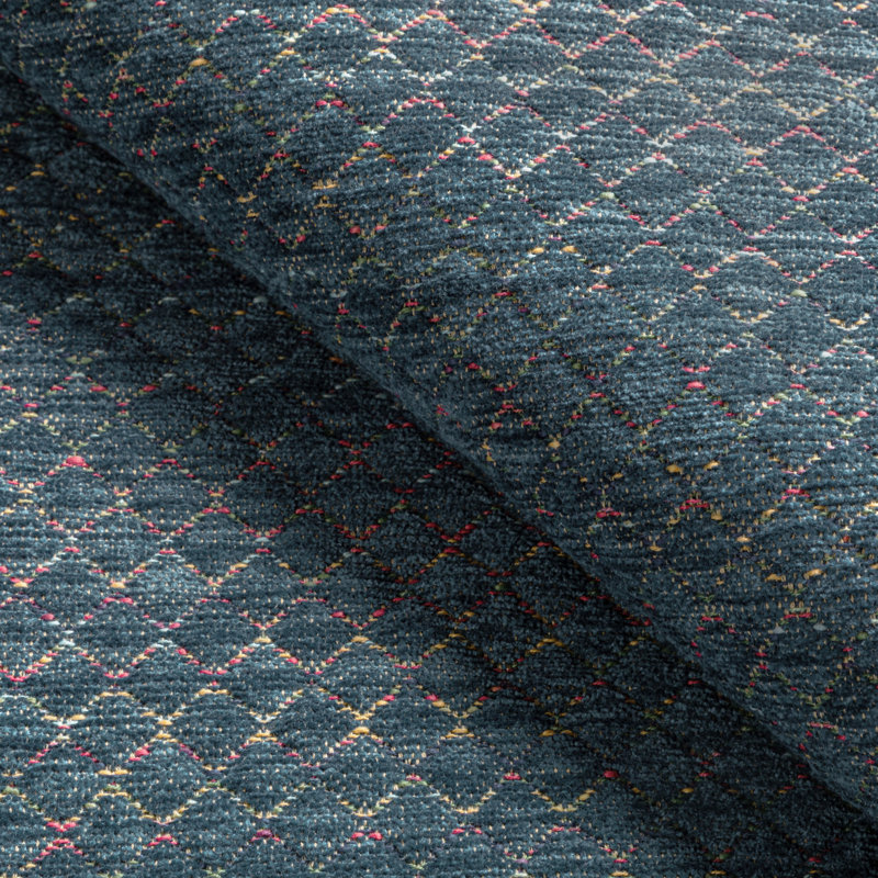 Bissy Cotton Blend Performance Fabric, Blue