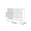 Buffet de rangement moderne en bois massif minimaliste-129098816
