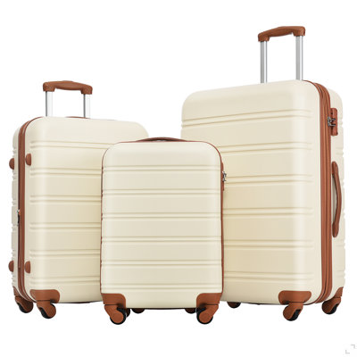 Ensemble de valise à roulettes 3 pièces avec serrure TSA 20 "24" 28 "Disponible