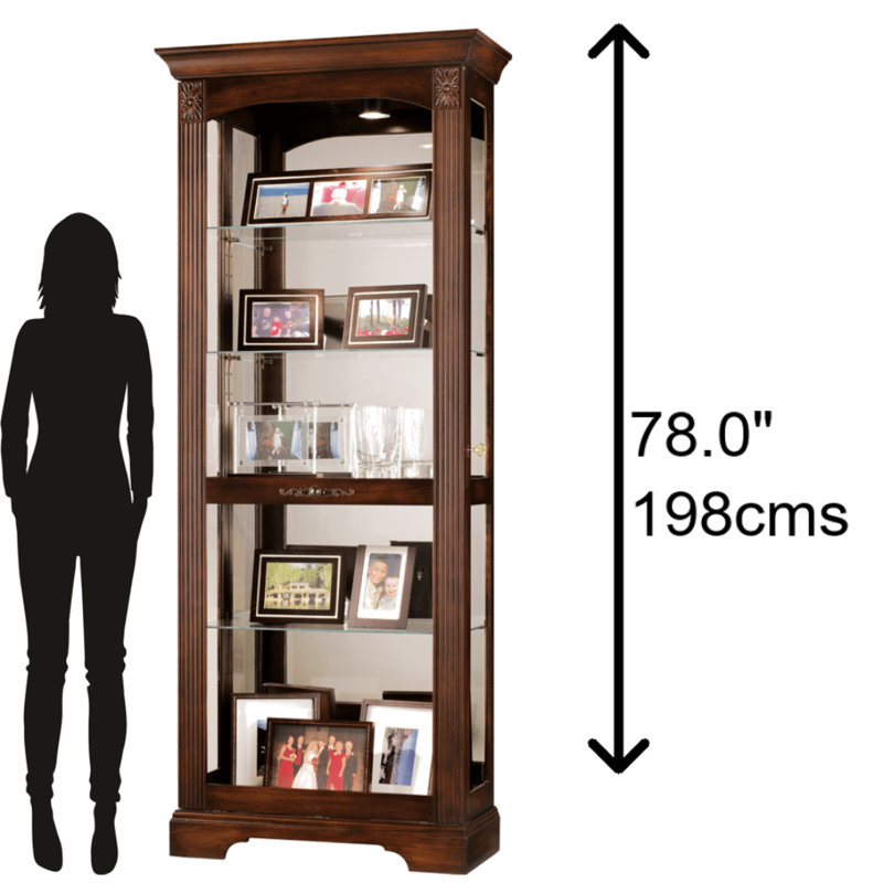 Brigham Lighted Curio Cabinet