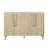 Stylish Ash Veneer Sideboard Buffet Cabinet with Adjustable Shelves and Arc Handles for Versatile Storage-807882058