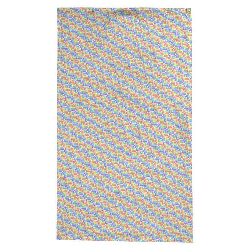 Avicia Scales Tablecloth, Blue/Orange/Yellow