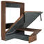 Lit escamotable avec bureau escamotable Murphy-118874456