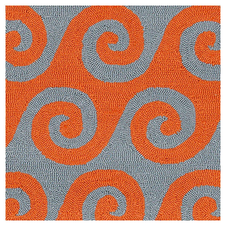 Breakwater Bay Perrault Burnt Orange Indoor/Outdoor Area Rug | Wayfair