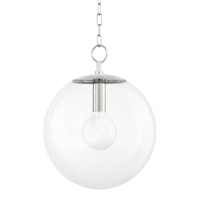 Juliana 1 Light Pendant, Aged Brass, 20.25" H x 15.75" W x 15.75" D, G40